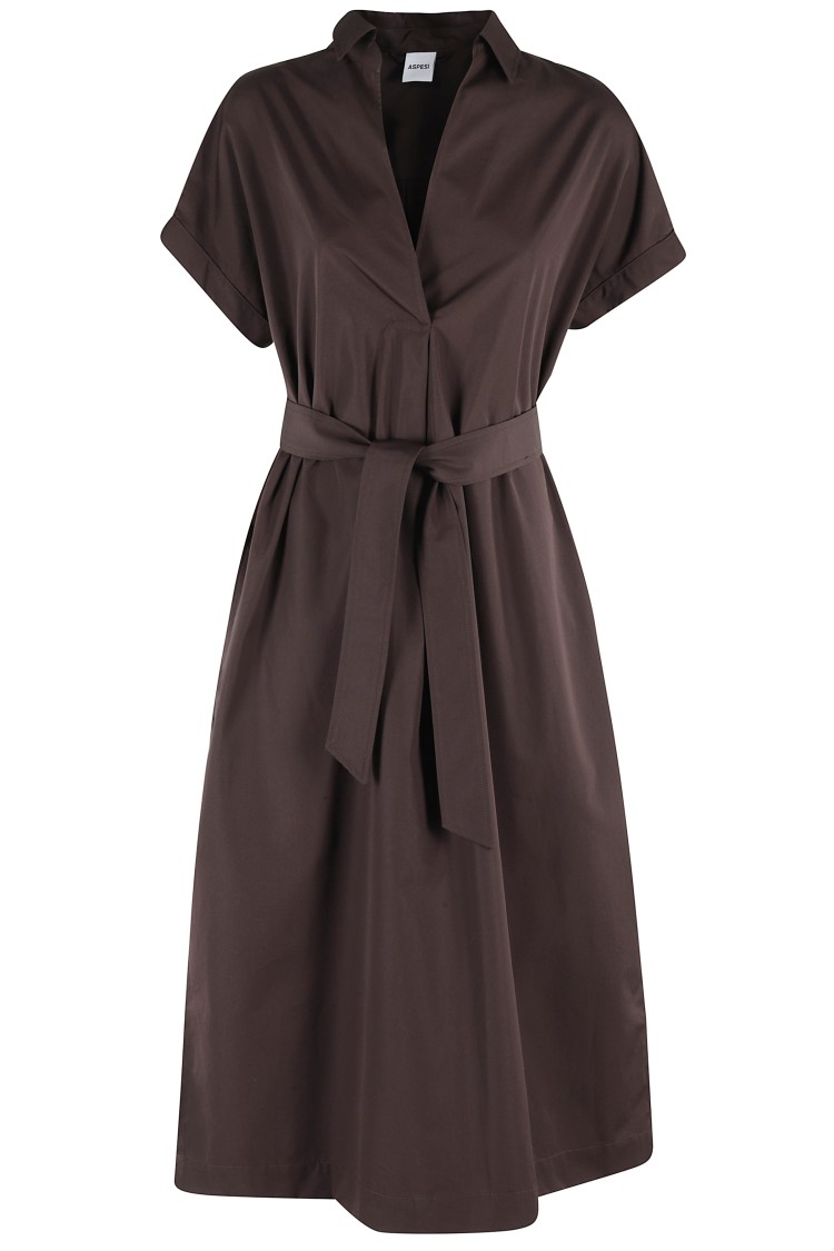 Aspesi Long Dress With Side Slits