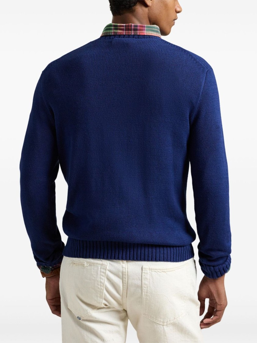 Shop Polo Ralph Lauren Crew Neck Cotton Sweater