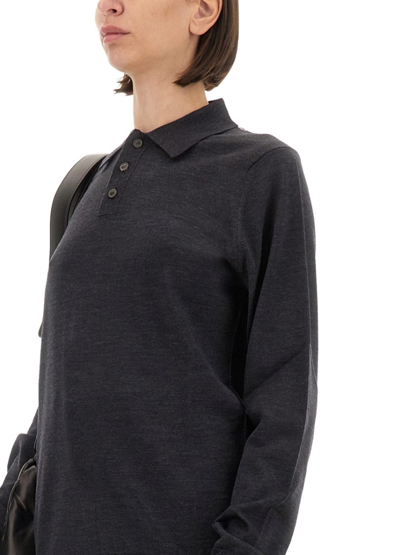 Maison Margiela Wool Polo. In Grey