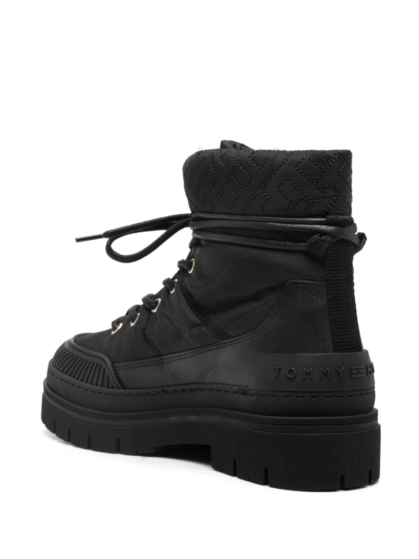 Tommy Hilfiger Monogram Outdoor Boot In Black