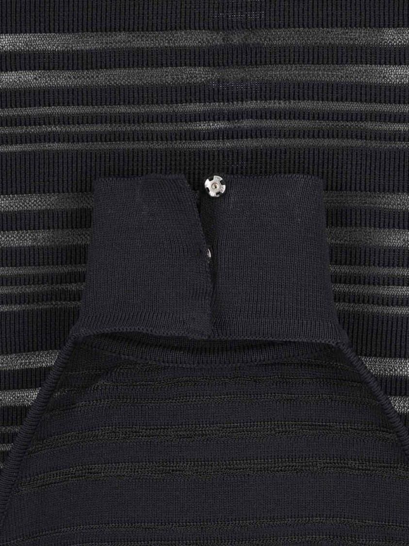 Andreädamo Andreâdamo Ribbed Knit Midi Dress – Black