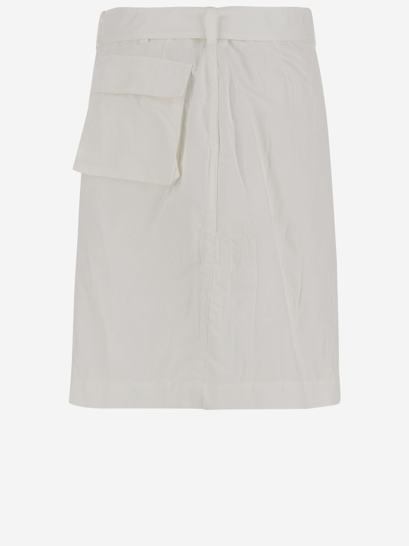 Shop Ferragamo Salvatore Wallet Skirt Made Of Cotton Blend