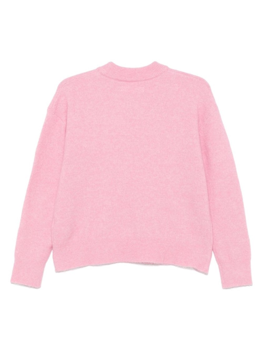 Shop Samsoe & Samsoe Samsoe Samsoe Anour Crew Neck Sweater In Pink