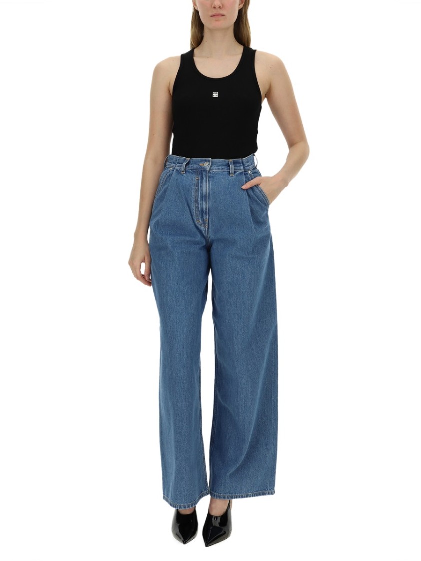 Givenchy Relaxed Fit High-waist Denim Jeans In Blue