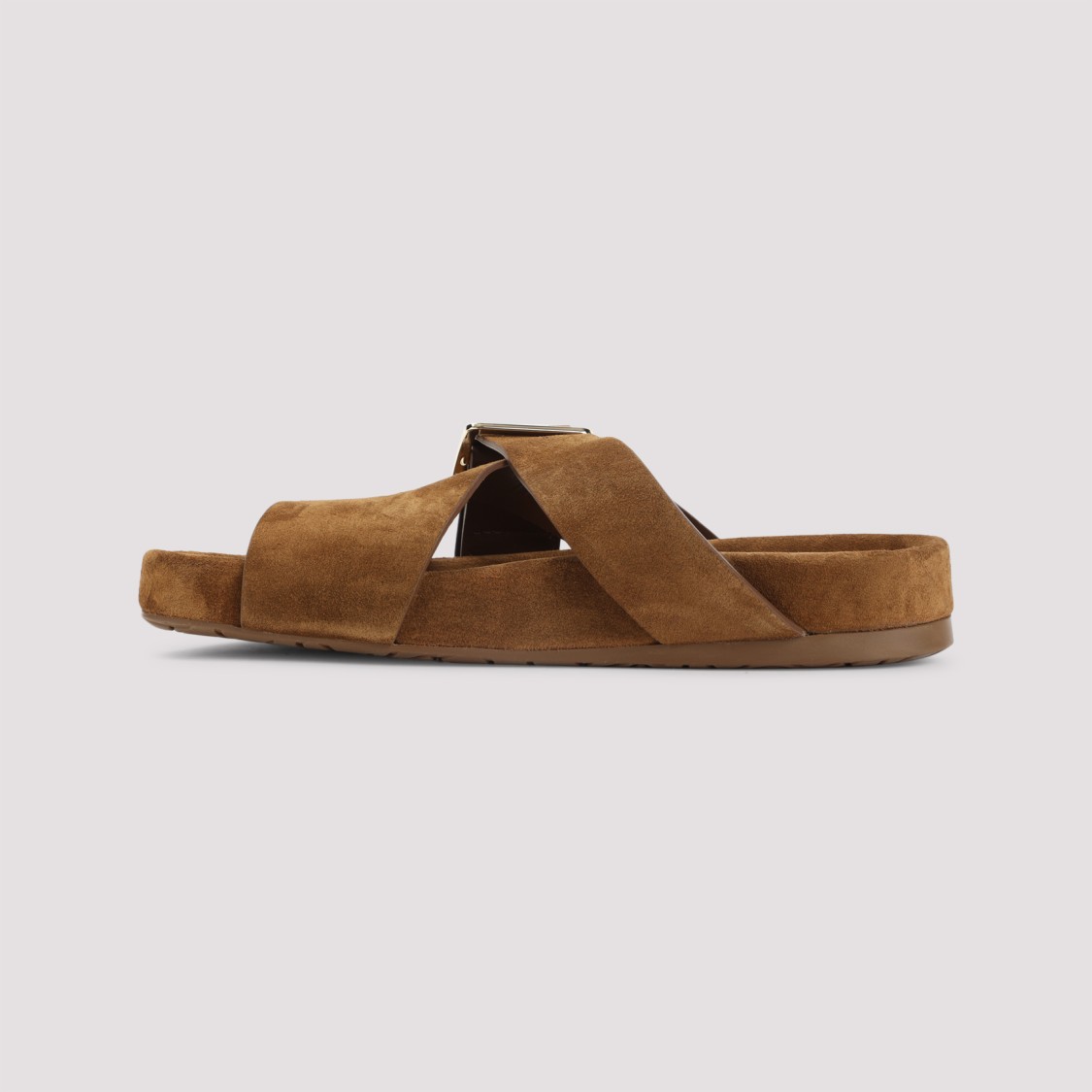 Loewe Slide Sandals With Asymmetric Round Toe