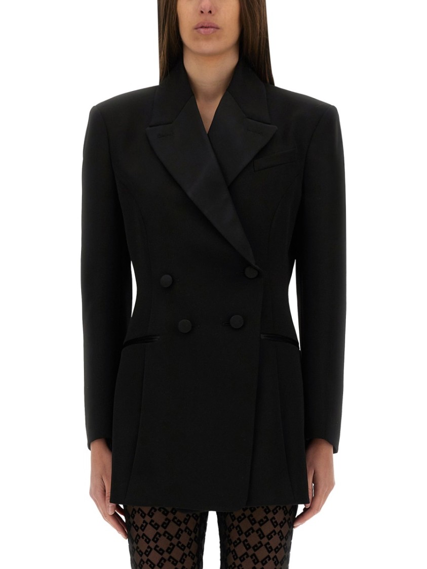 Givenchy Wool Jacket With Pleated Back
