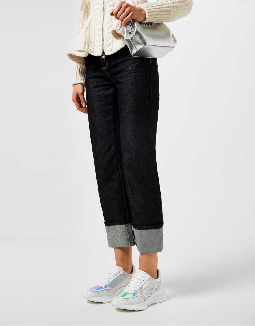 Alexander Mcqueen Sprint Runner Oversized Sneakers In White