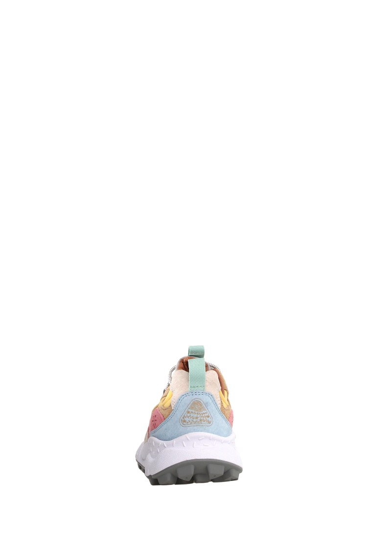 Flower Mountain Sneakers With Multicolored Suede Inserts In Multi