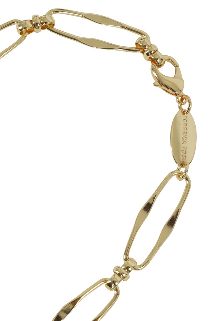 Federica Tosi Long Sylvie Necklace In Gold