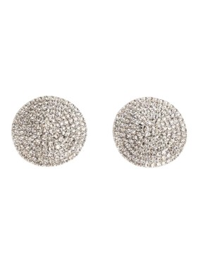Des Phemmes Layered Silver Sequin Skirt With Soft White