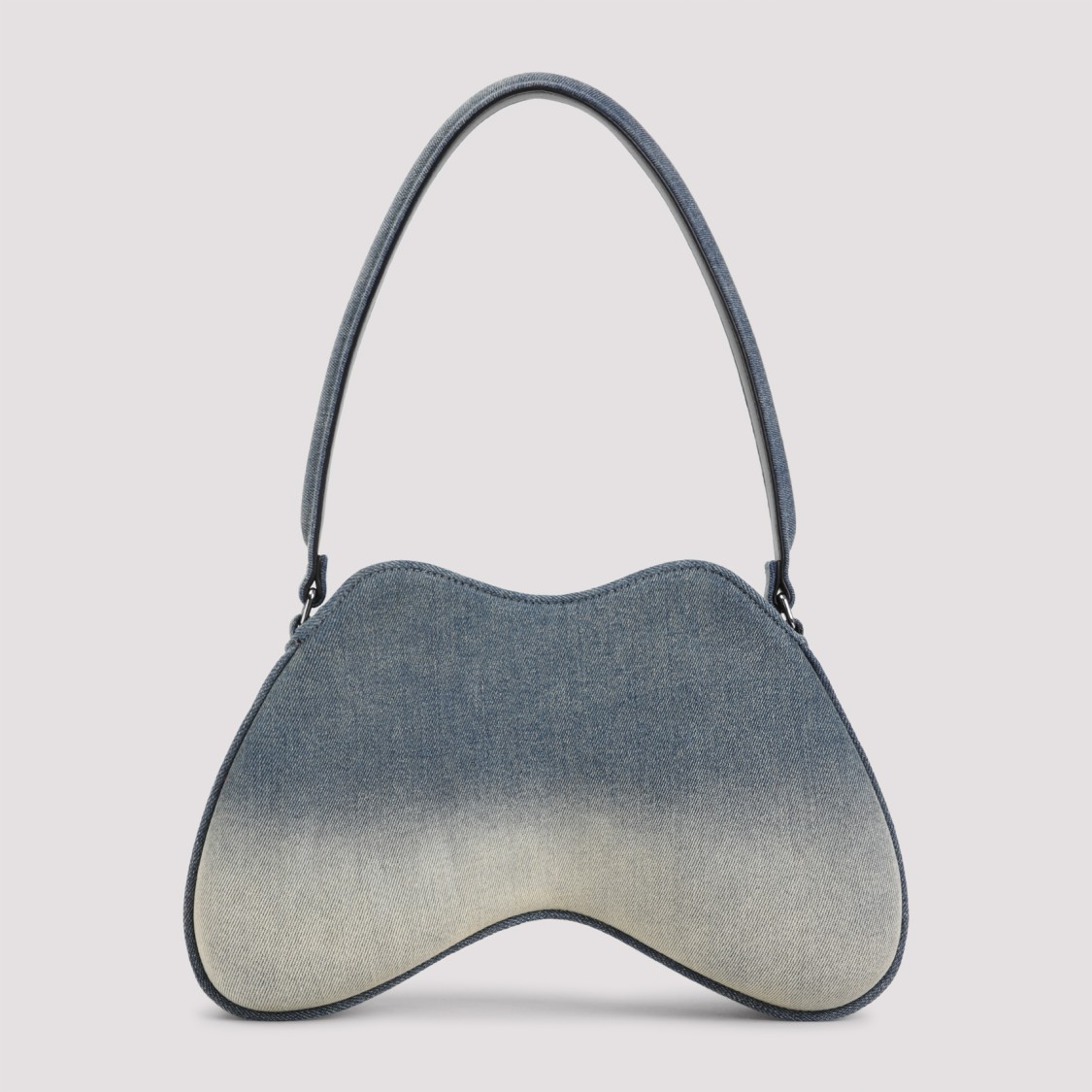 Shop Diesel Double-d Blue Cotton Handbag