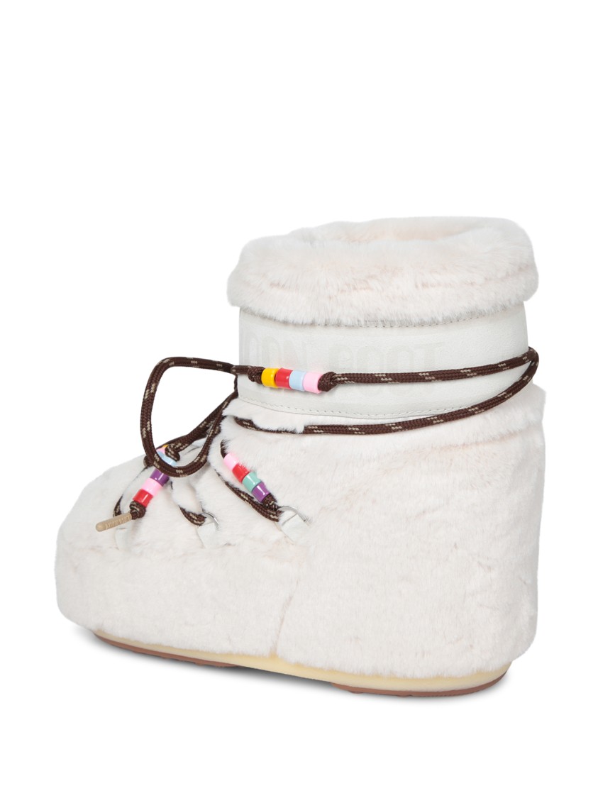 Moon Boot Ankle Boots With Decorative Laces