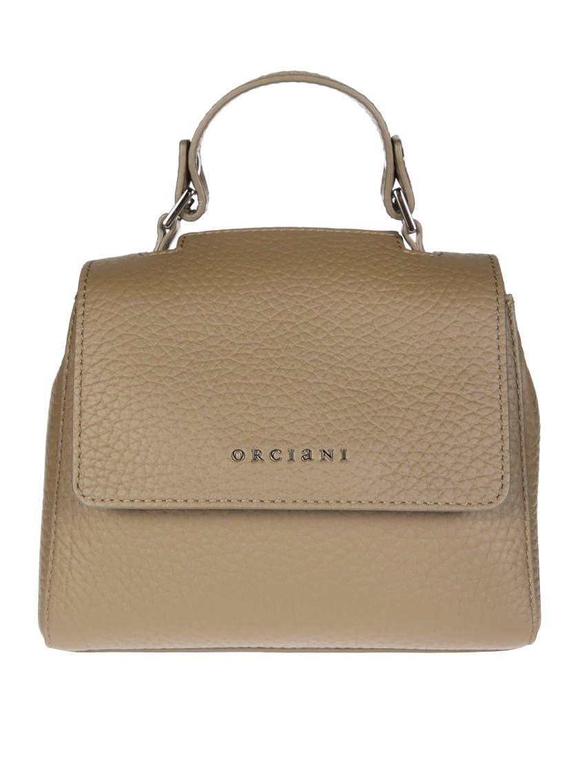 Orciani Sveva Soft Mini Bag In Neutral