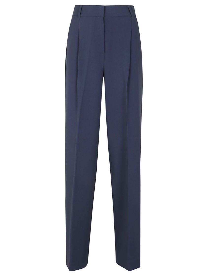 Michael Kors Tailored Pants With High Waist In Blue