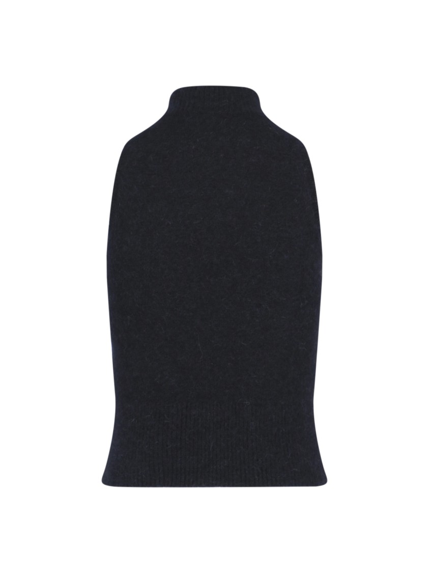 Shop Patou High-neck Sleeveless Top In Black