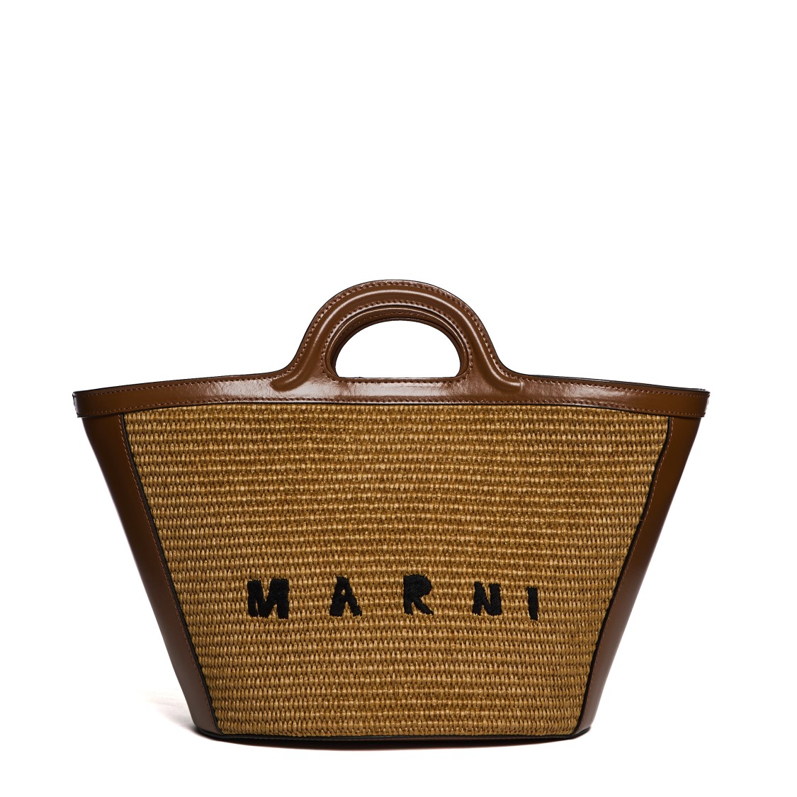 Shop Marni Small Tropicalia Bag In Brown