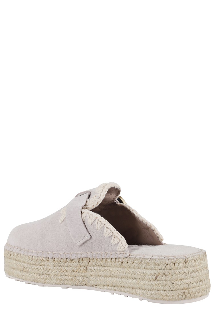 Shop Mou Clogs Jute In Grey