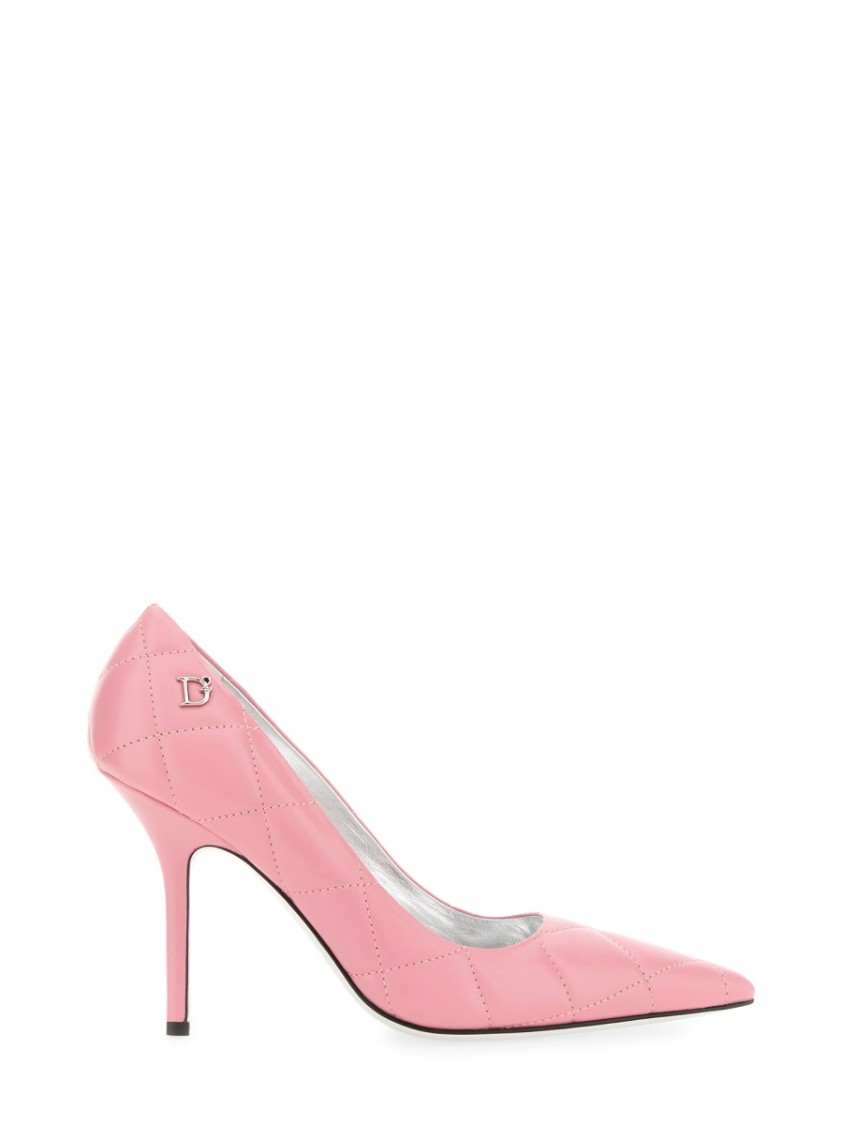 Dsquared2 Dsquared Women Quilted Leather Pumps In Pink