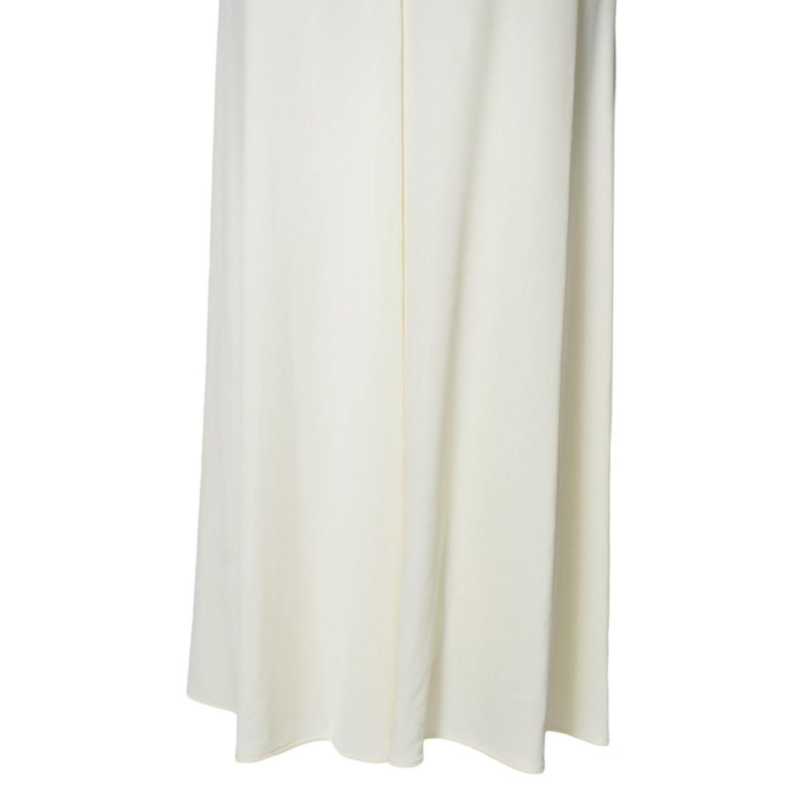 Jil Sander Midi Skirt In Fluid Viscose Crepe Chalk White In White