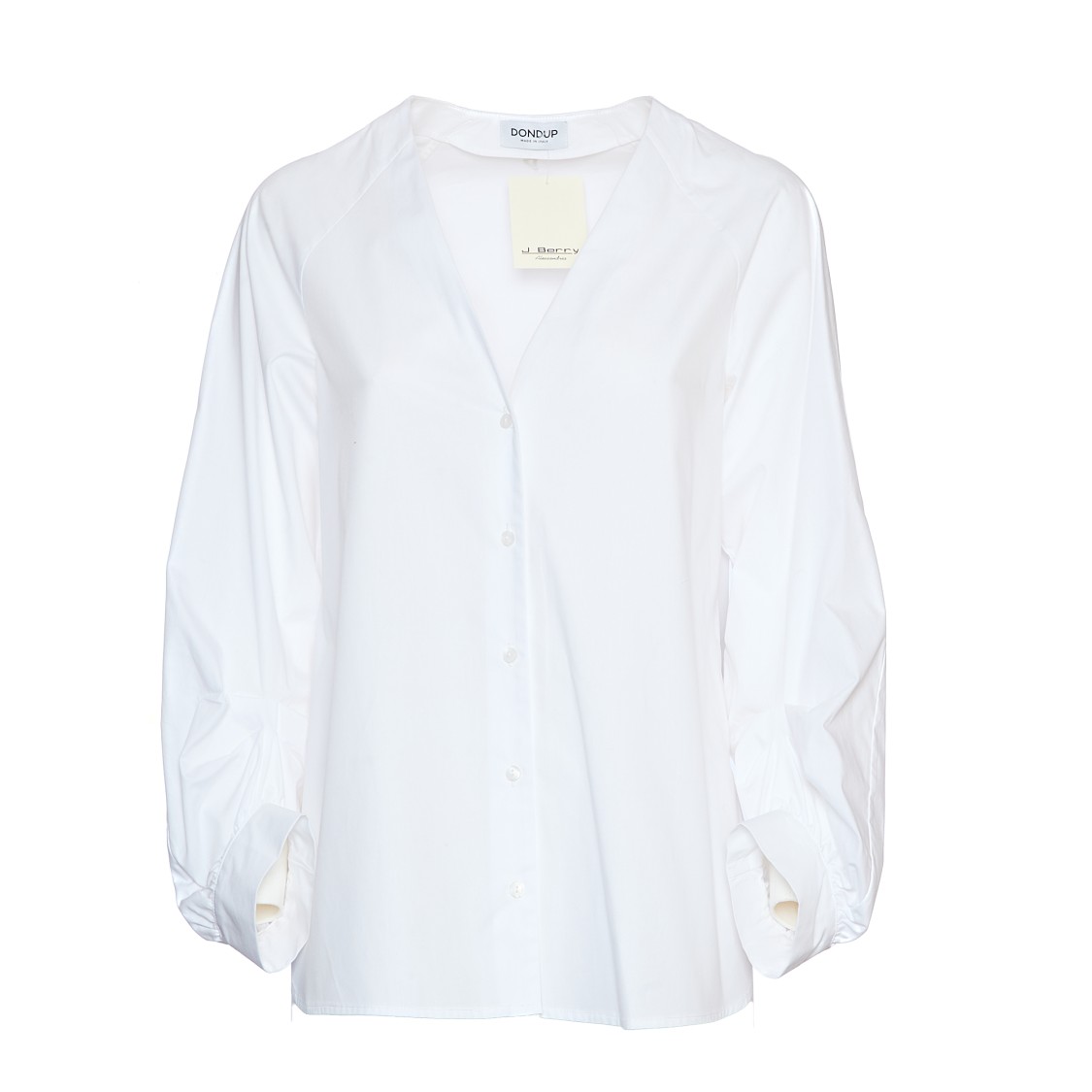 Dondup Pristine White Button-down Shirt In White