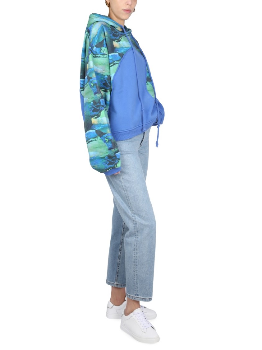 Erl Relaxed-fit Hoodie With Front Print