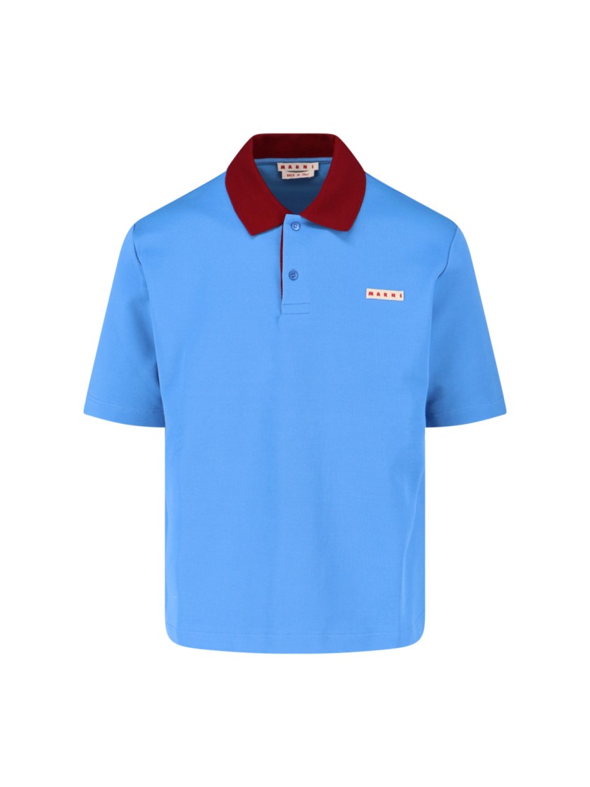 Marni Logo Polo Shirt – Light Blue