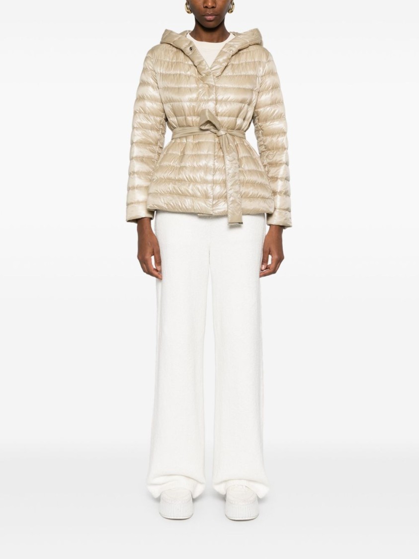Herno Down Jacket Hooded Waist Belted