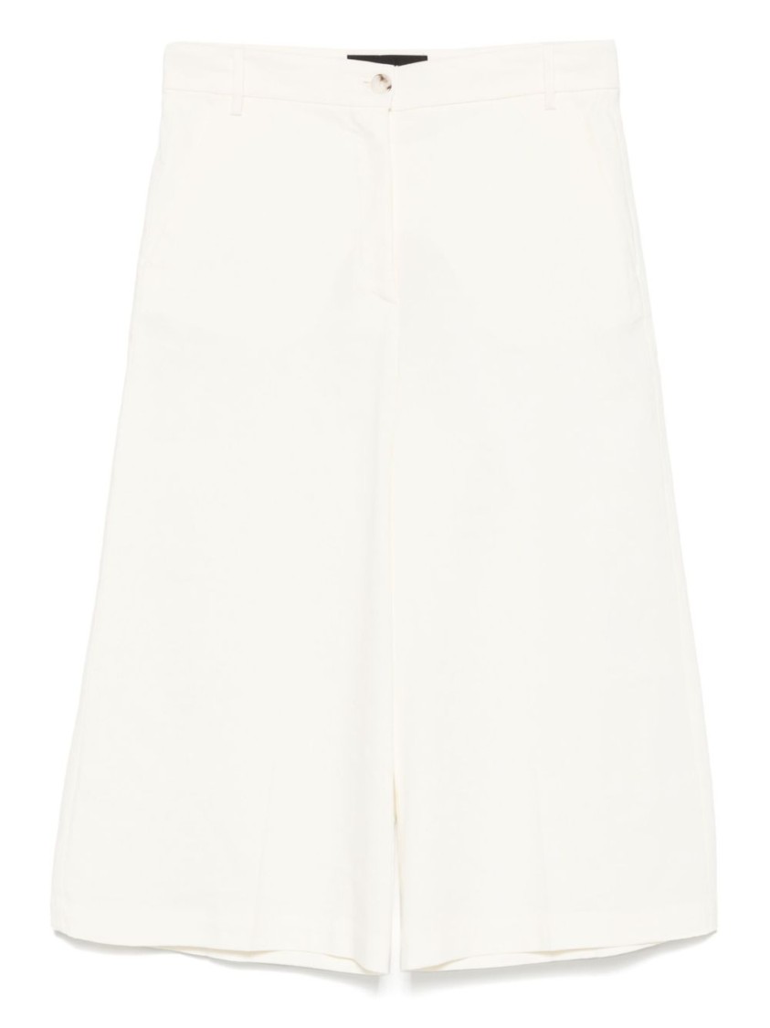 Pinko Tailored White Bermuda Shorts