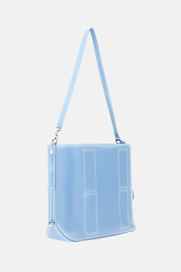 Hogan Calfskin Leather Shoulder Bag With Adjustable Strap