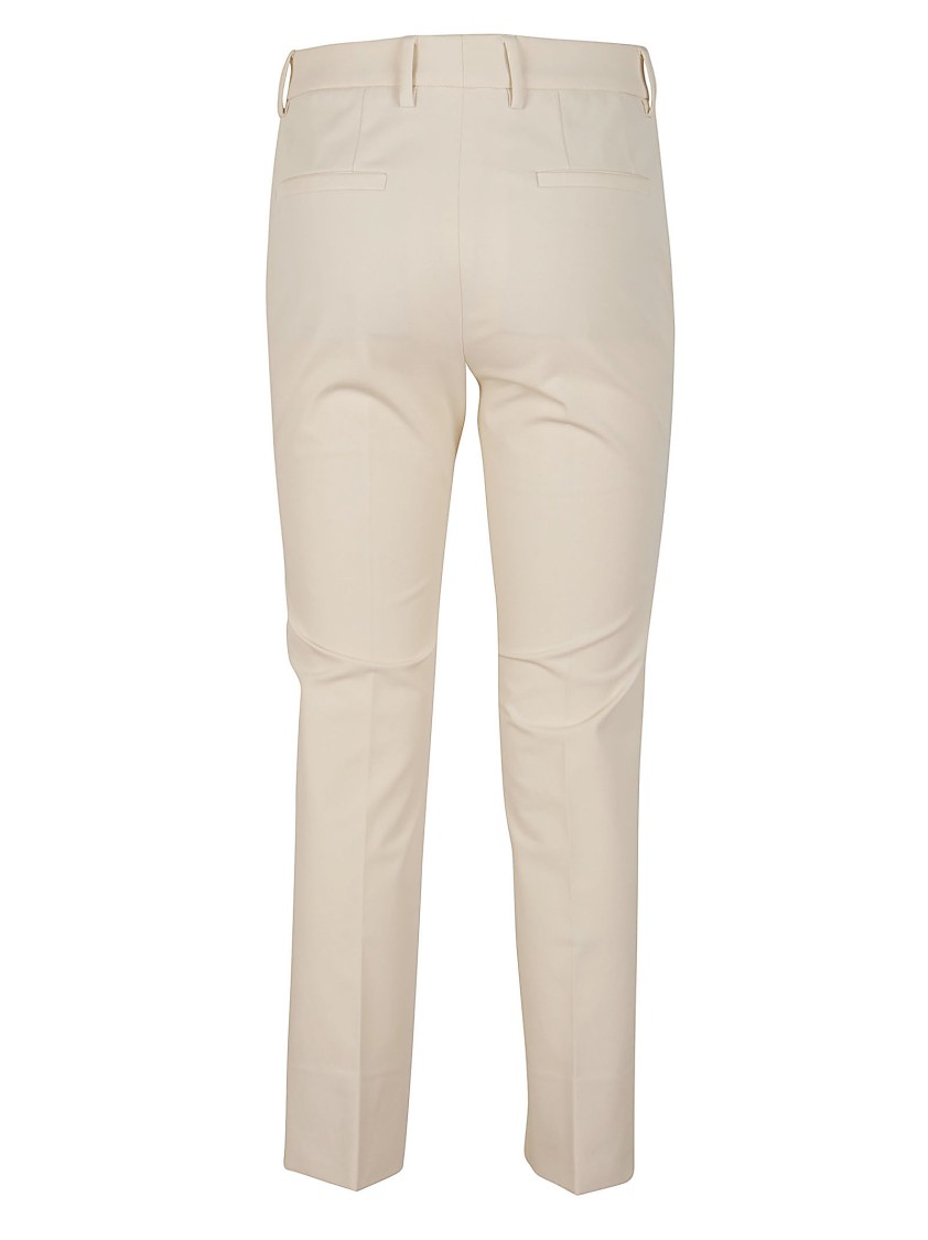 Incotex Straight-leg Tailored Pants With Subtle Hem Slits In Neutral