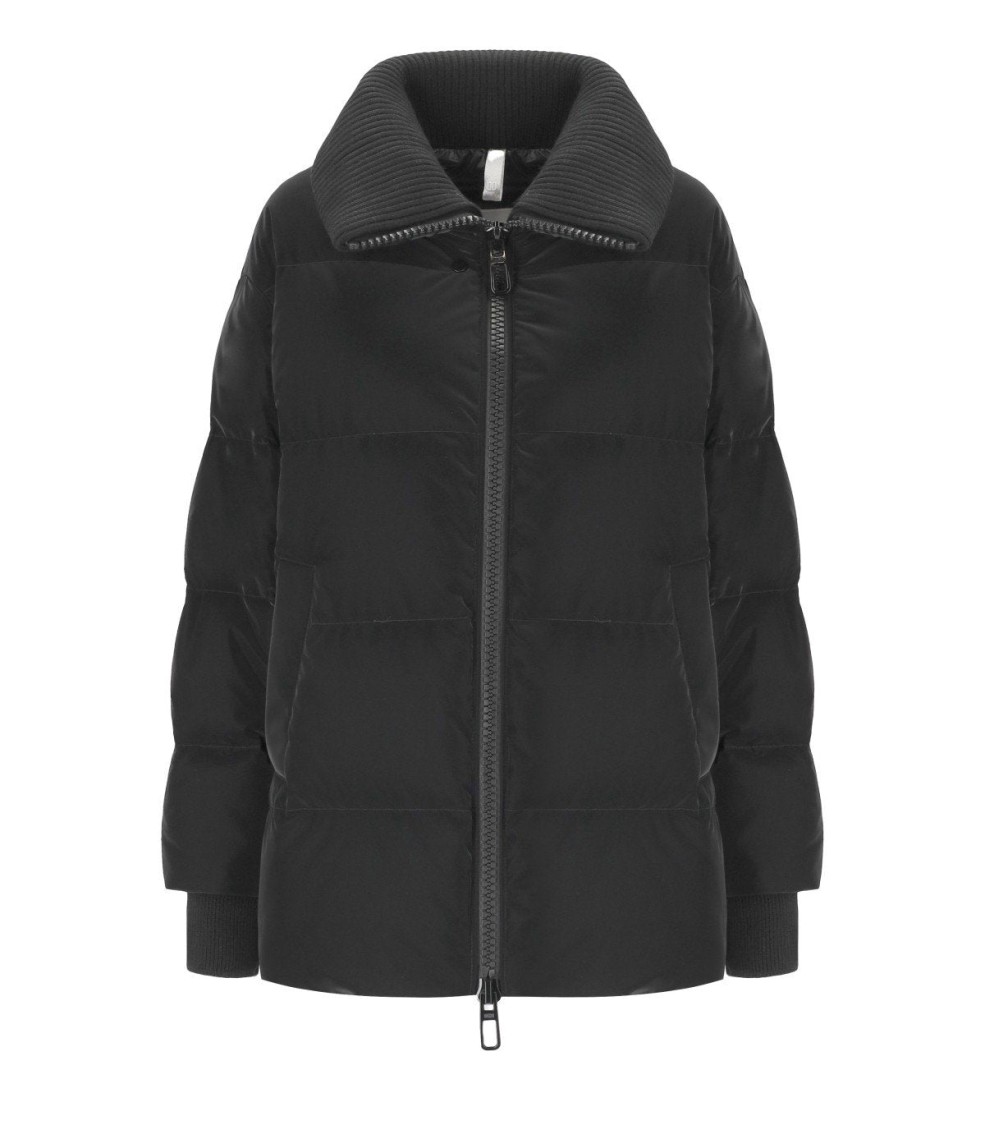 Duno Glossy Black Down Jacket In Black