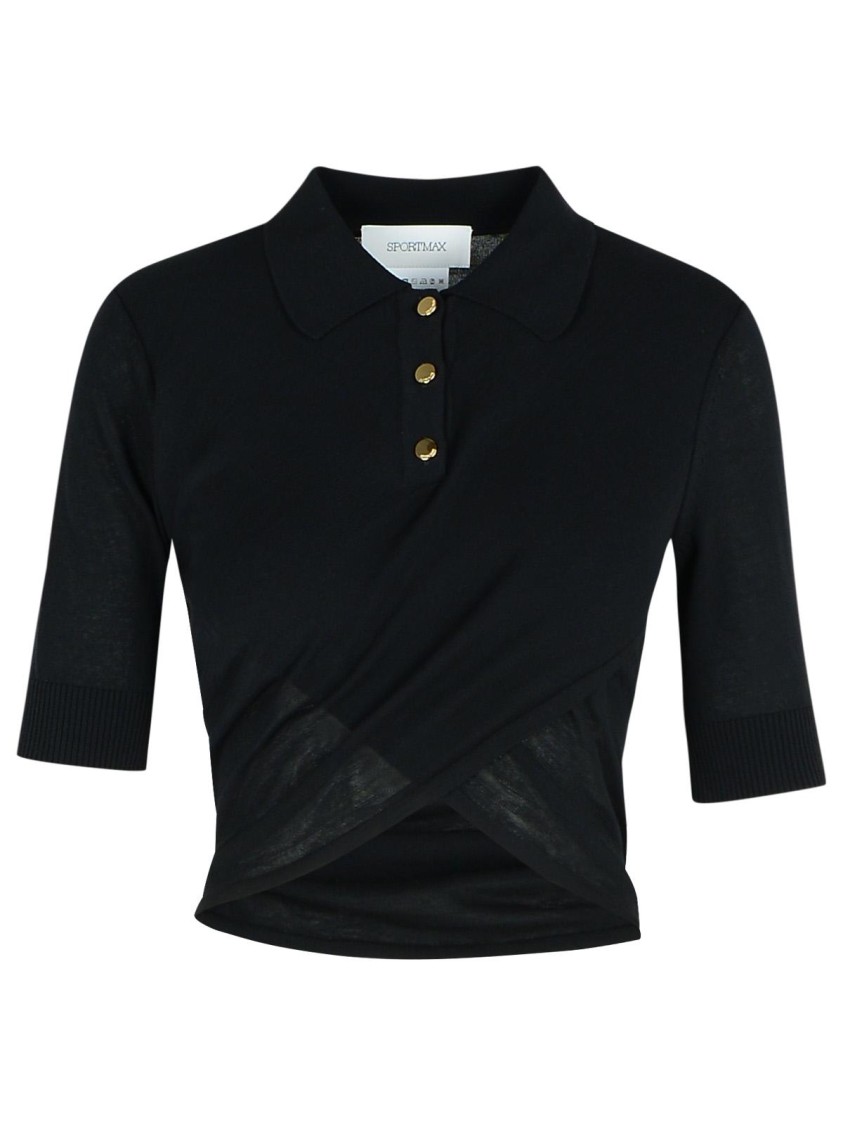 Sportmax Black Shaker Top In Black
