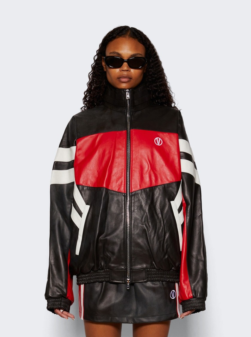 Vetements Tracksuit Jacket Black And Red In Black