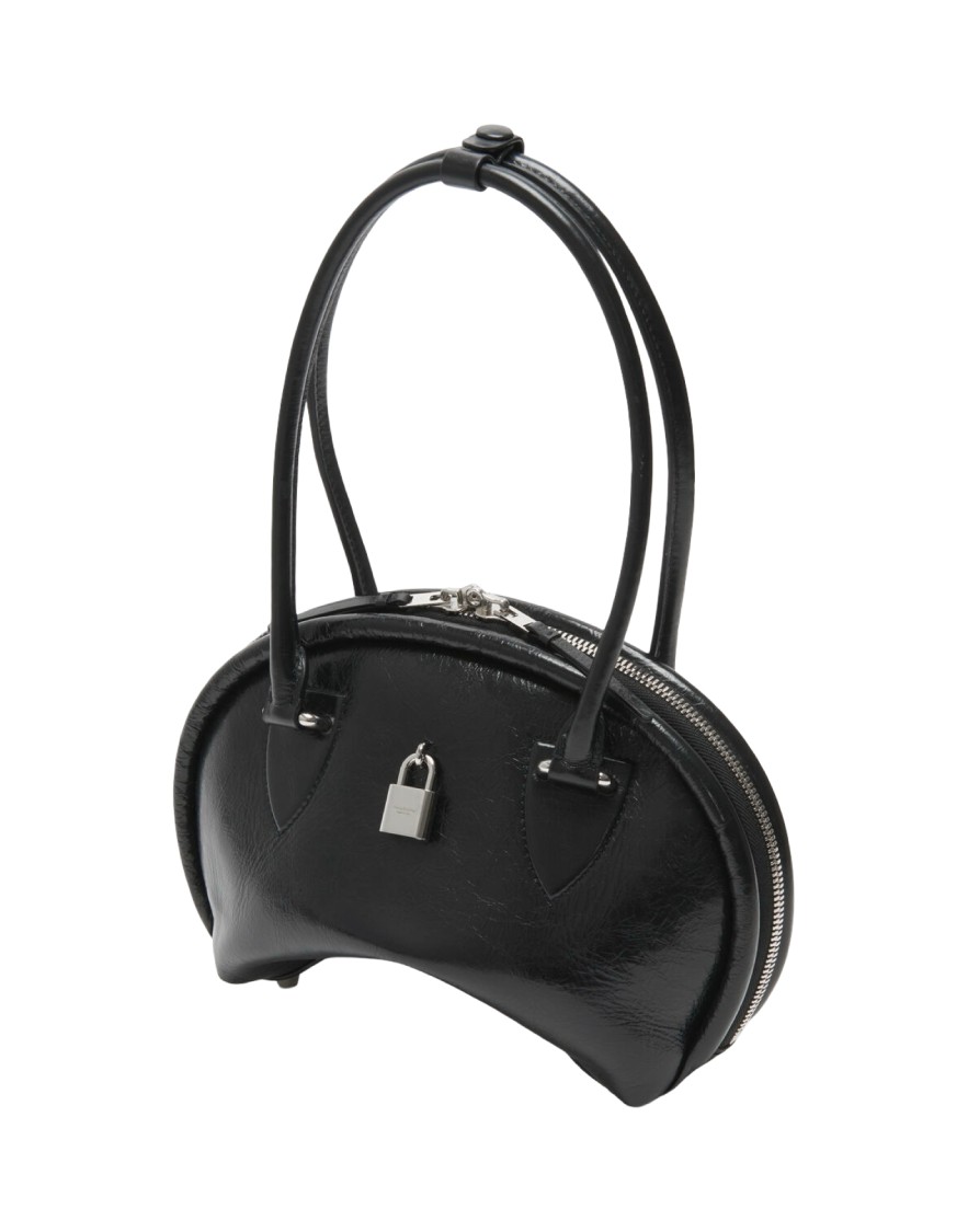 Acne Studios Small Handbag With Rounded Silhouette In Black