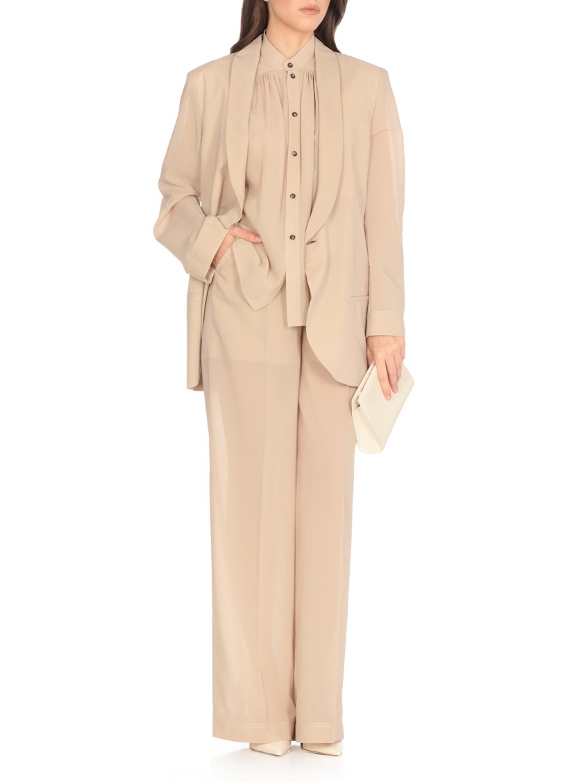 Philosophy Di Lorenzo Serafini Beige Cotton Blend Blazer In Neutral