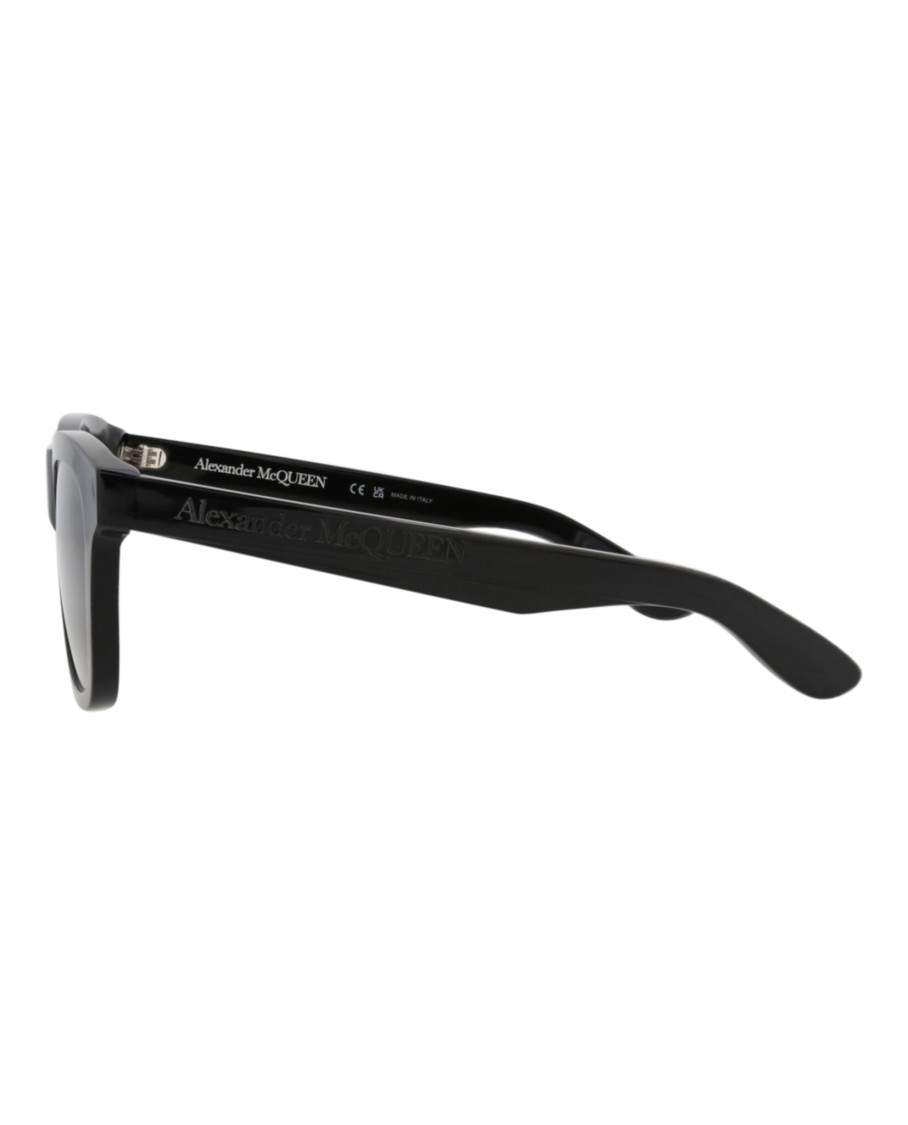 Alexander Mcqueen Square-frame Recycled Acetate Sunglasses In Gray