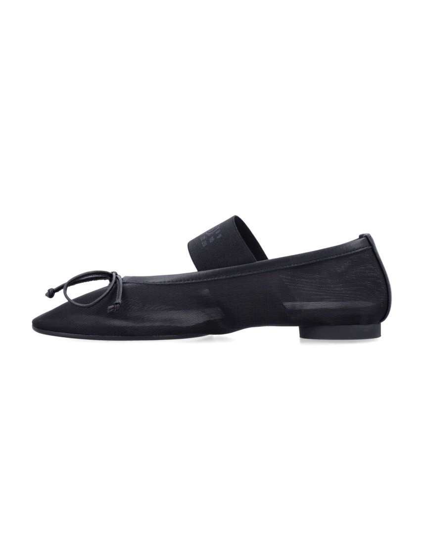 Mm6 Maison Margiela Mm6 By Maison Margiela Anatomic Numeric Ballerinas In Black