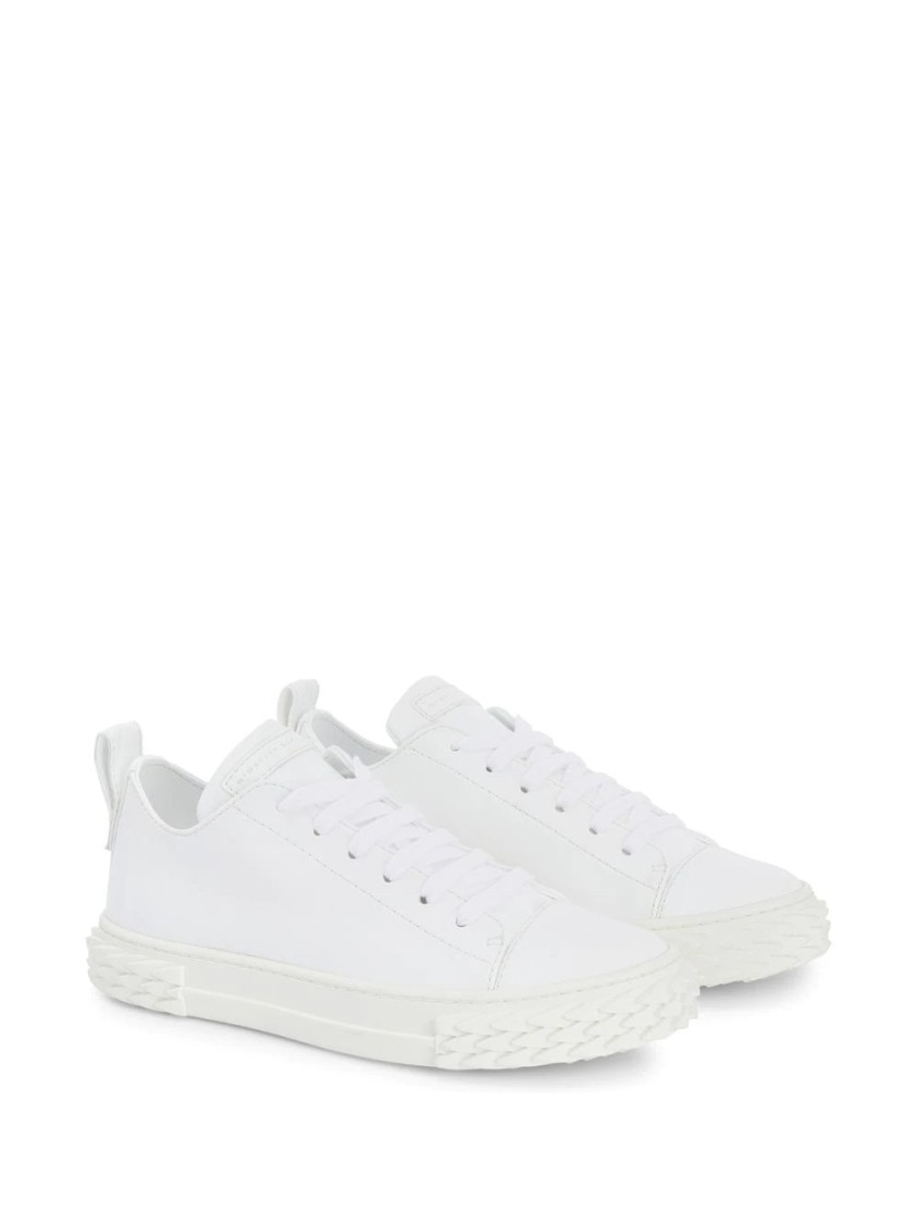 Giuseppe Zanotti White Sneakers With Textured Rubber Sole In White