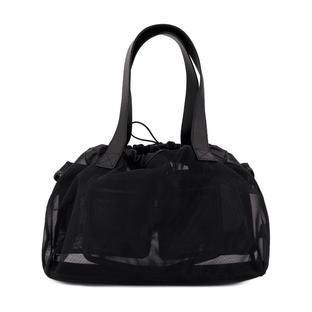 Simone Rocha Womens Sheer Stuffed Mini Woven Top-handle Bag Black In Black