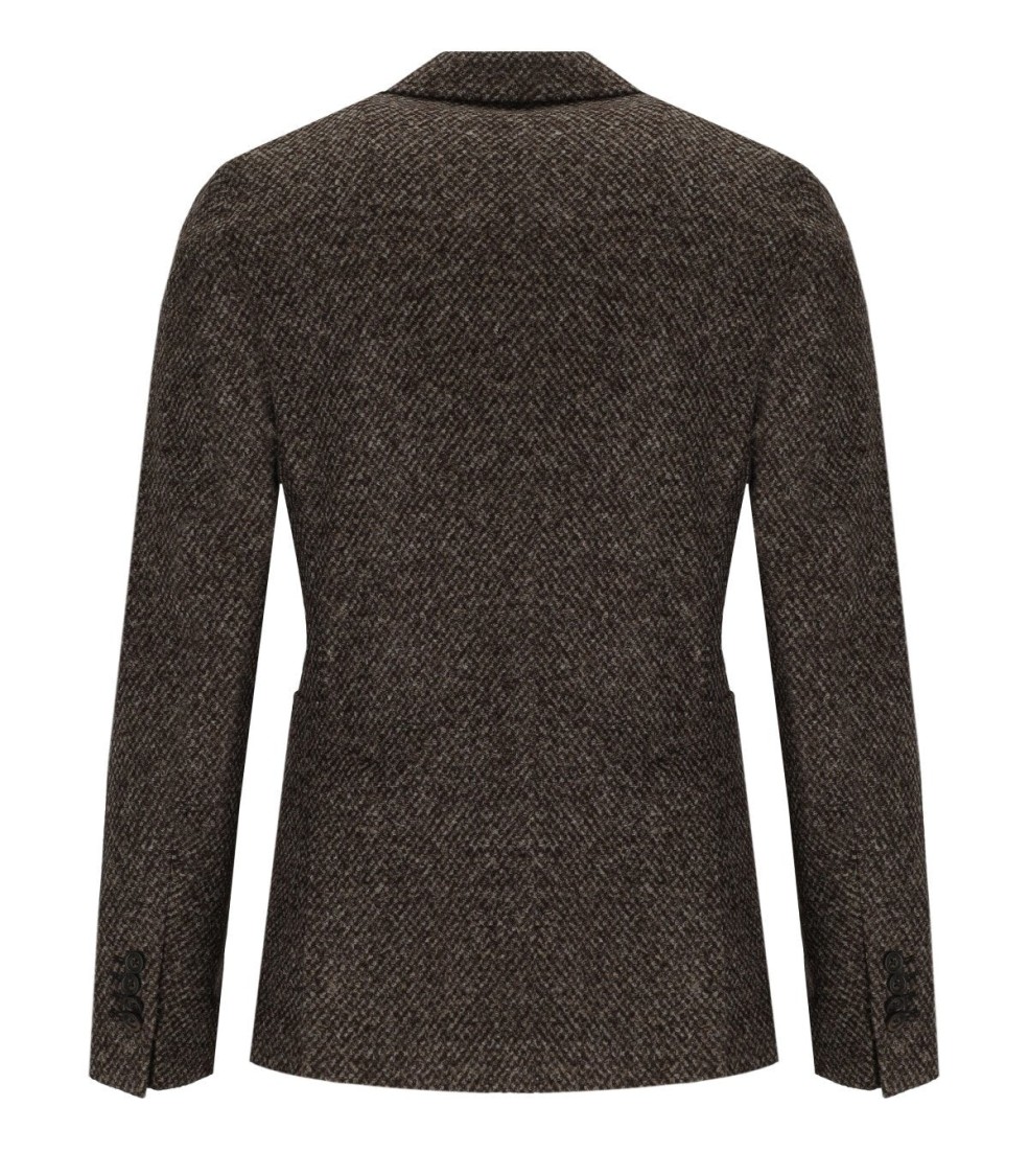 Manuel Ritz Brown Single Breasted Jacket In Brown