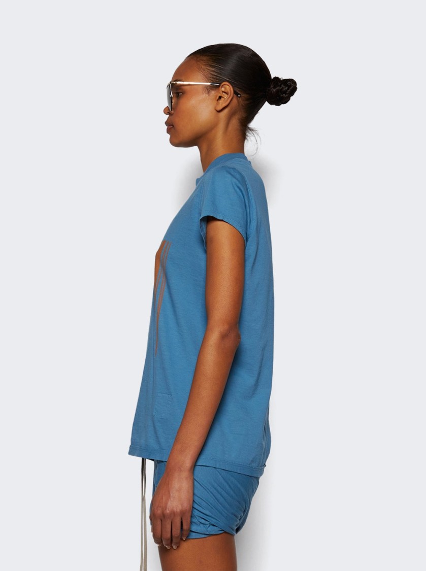 Rick Owens Drkshdw Drkshdw By Rick Owens Small Level Tee Toothpaste And Orange