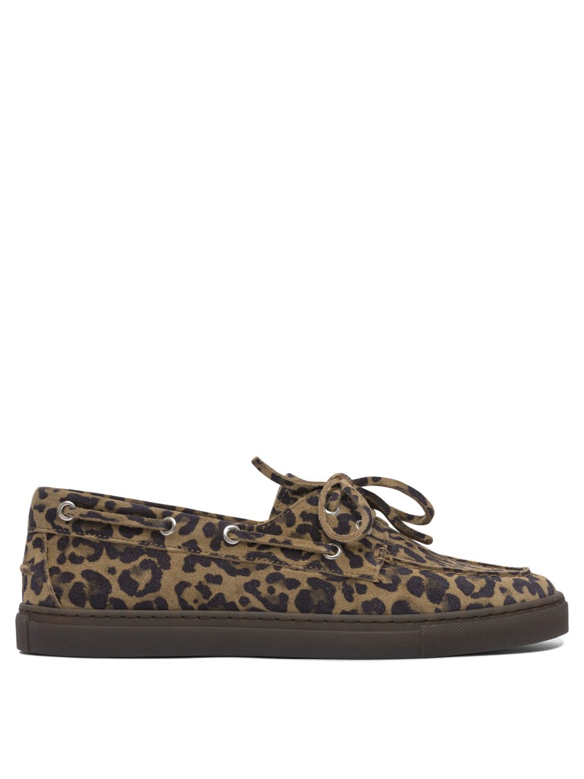 Copenhagen Leopard Print Leather Loafers In Multi
