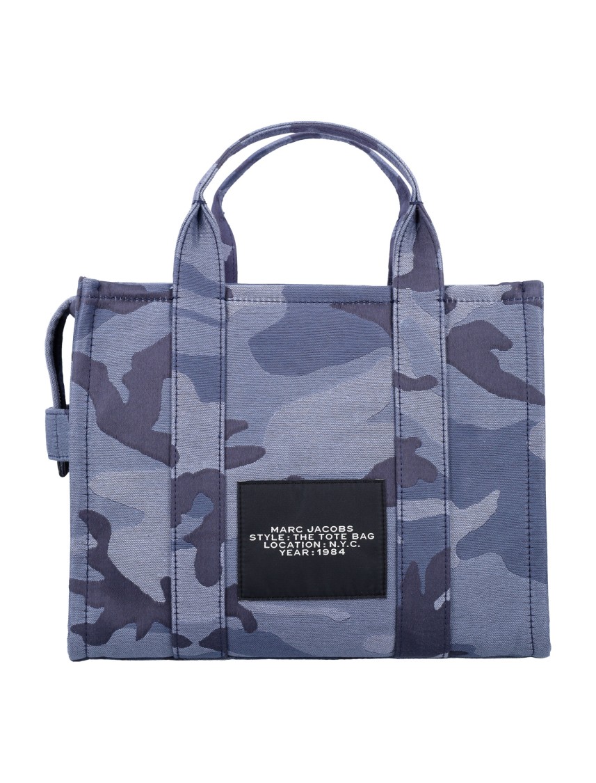 Marc Jacobs The Camo Jacquard Large Tote Bag In Blue