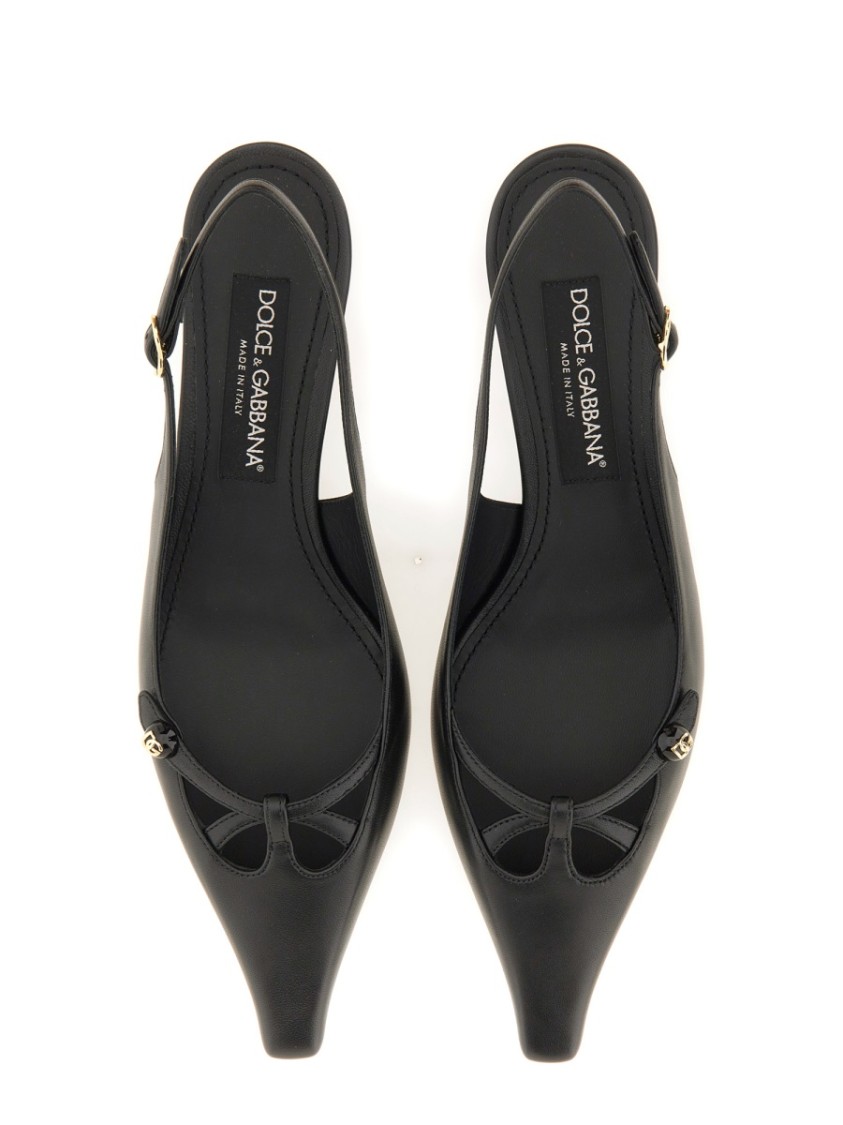 Dolce & Gabbana Slingback Seta In Black