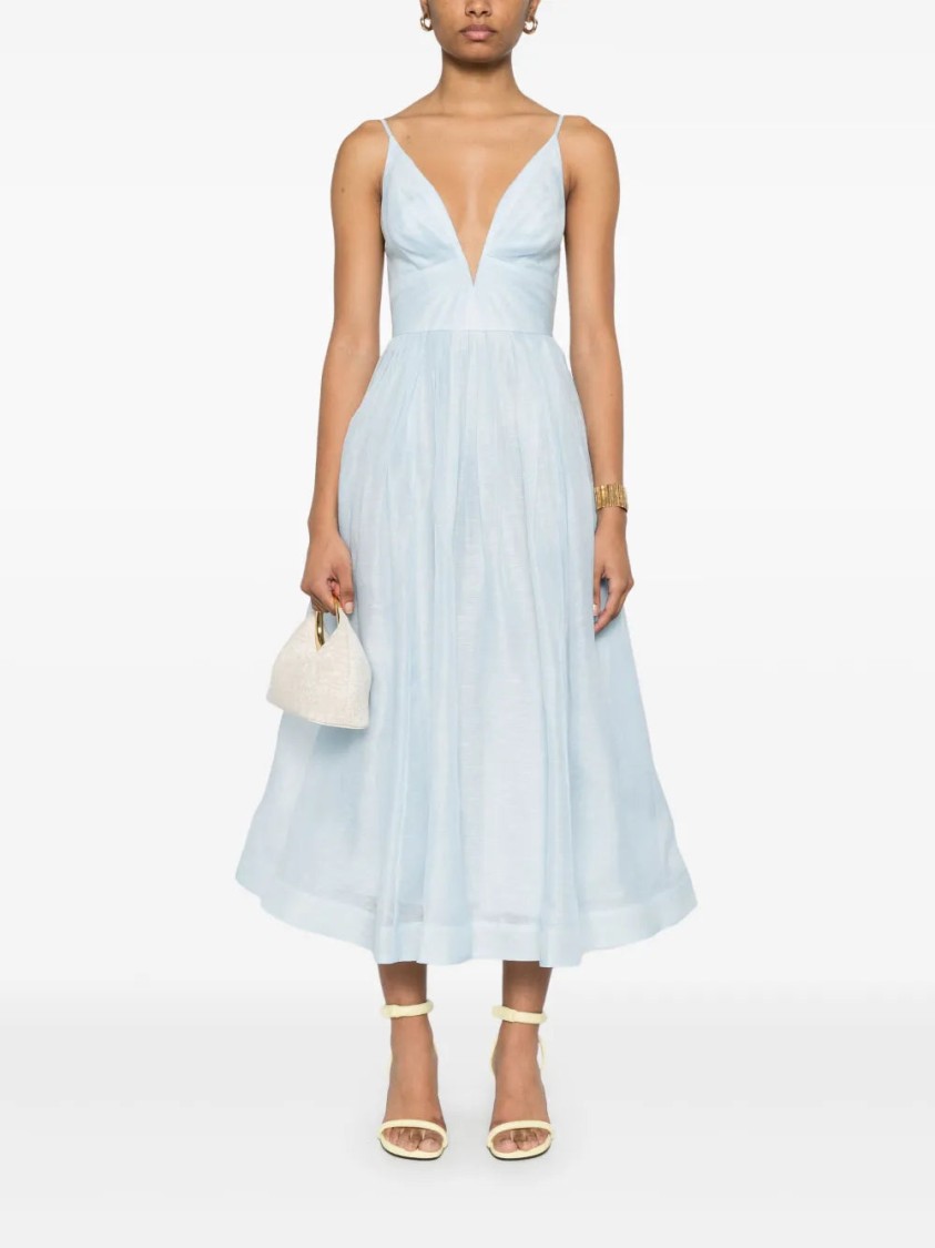 Shop Zimmermann Illuminate V-neck Midi Dress