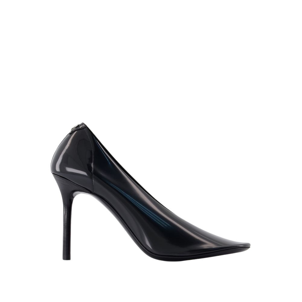 Shop Courrèges Nude Stilettos Pumps - Pvc - Black