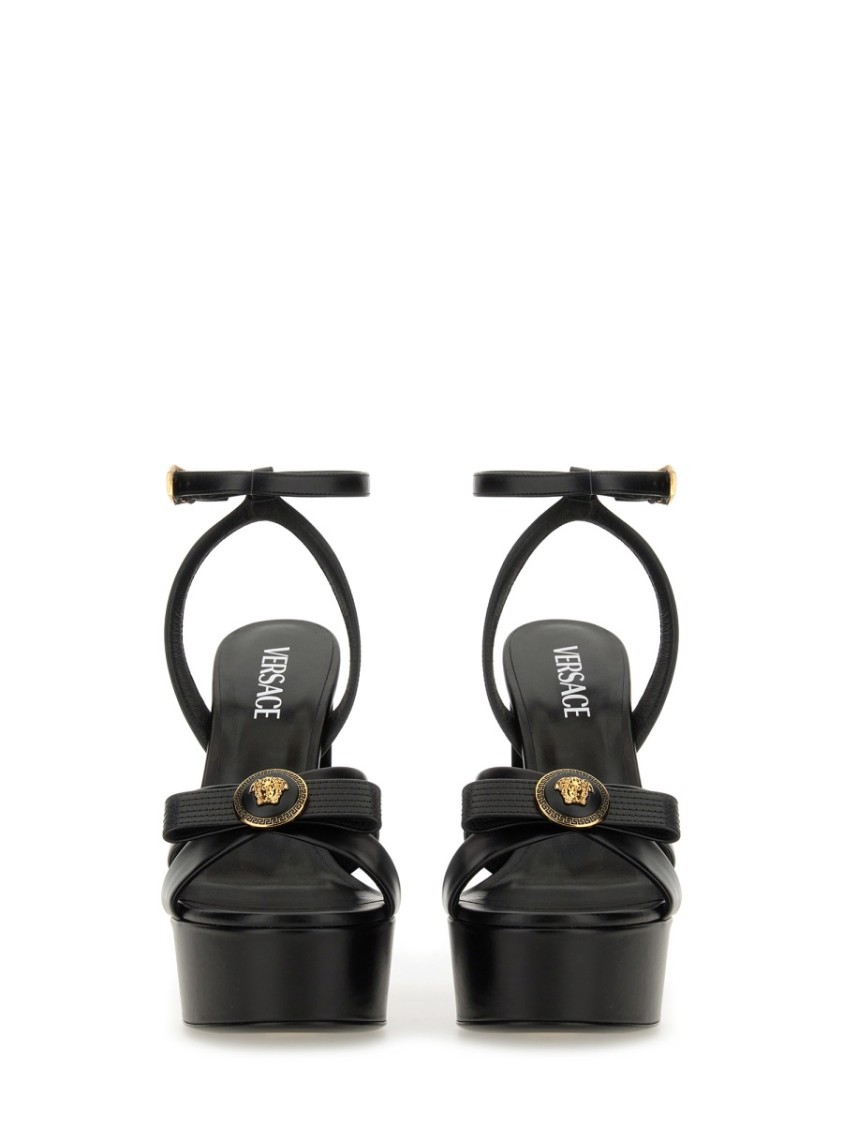 Shop Versace "gianni Ribbon" Sandals