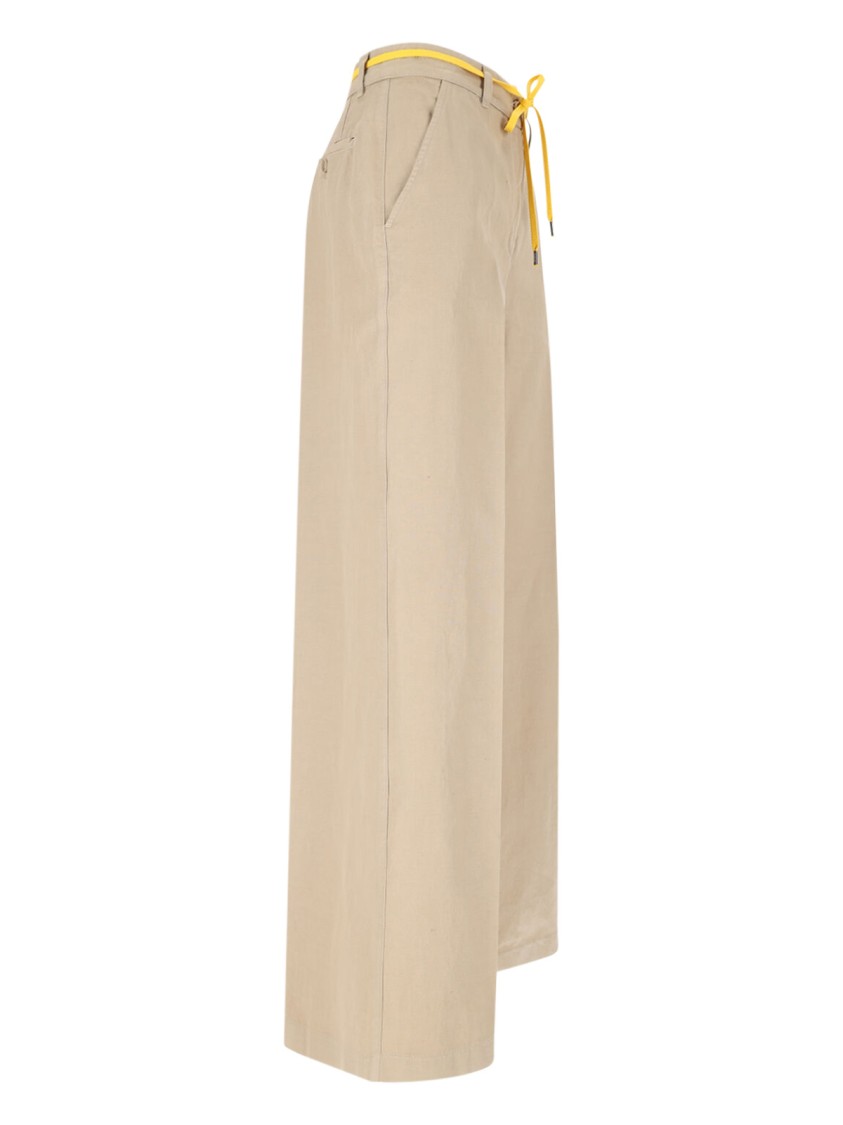 Aspesi Wide Leg Trousers Drawstring Detail