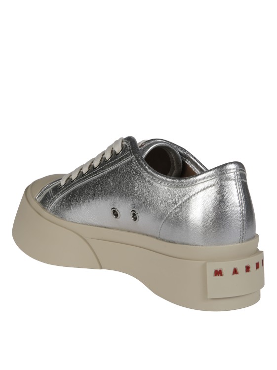 スニーカー Marni Silver llic Mary Jane Sneakers Silver Leather Mary Jane Sneakers by Marni on Sale