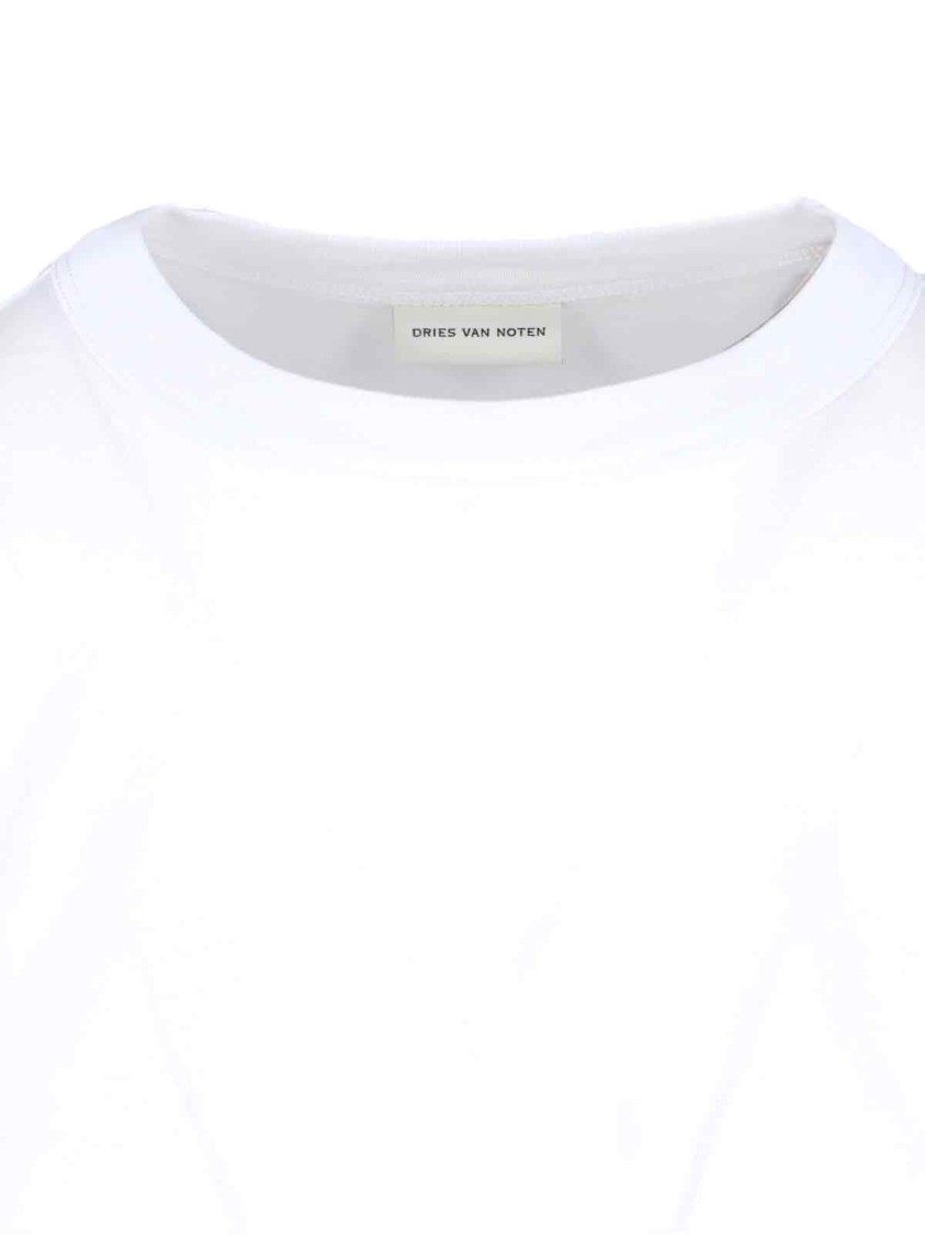 Shop Dries Van Noten Classic T-shirt – White